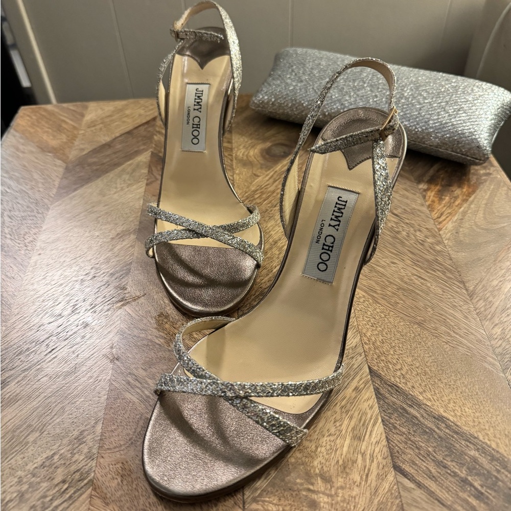 Jimmy Choo Glitter Sandal